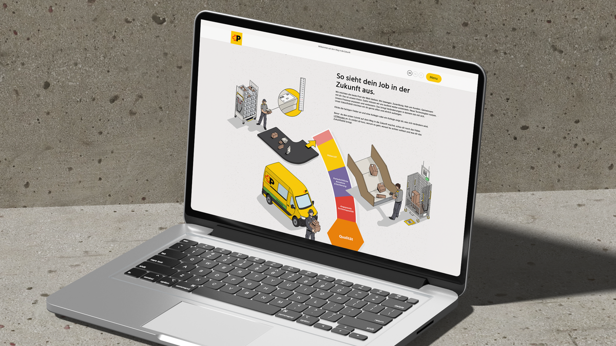 Screenshot der Landingpage