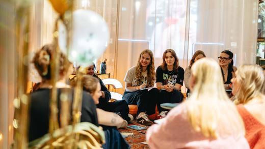 Interior design, Event, Blond